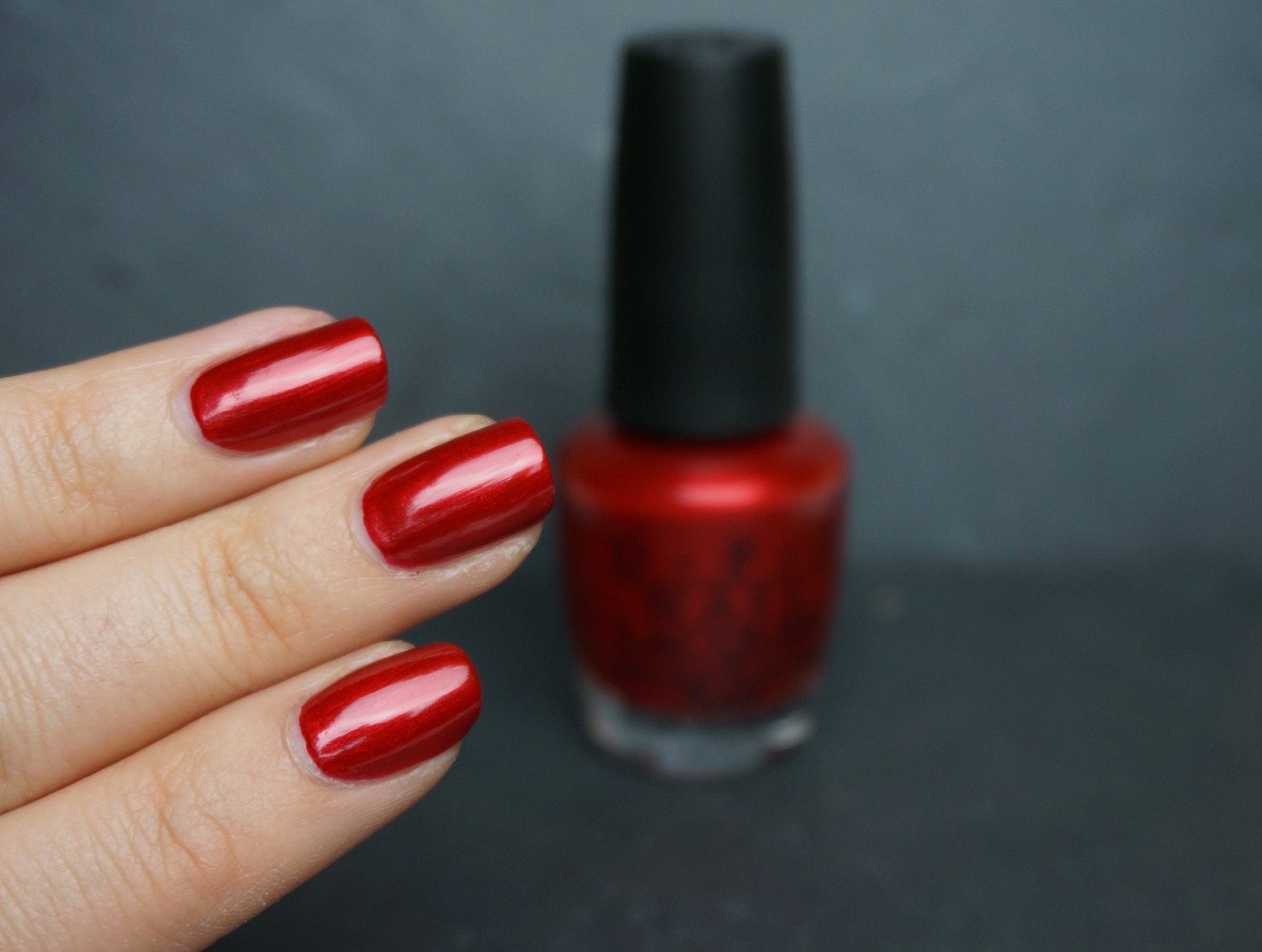 OPI danke-shiny red