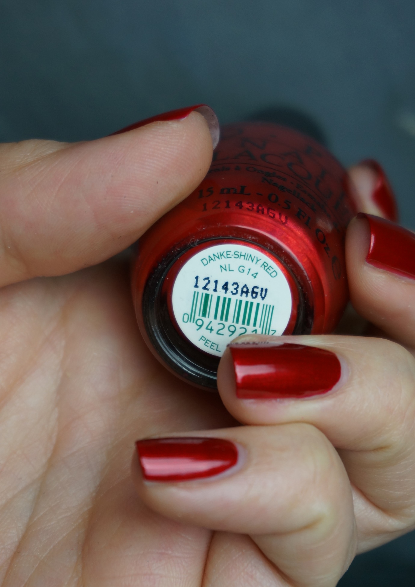 OPI danke-shiny red